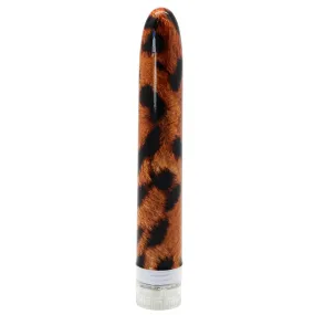 7" Leopard Print Slimline Classic Vibrator