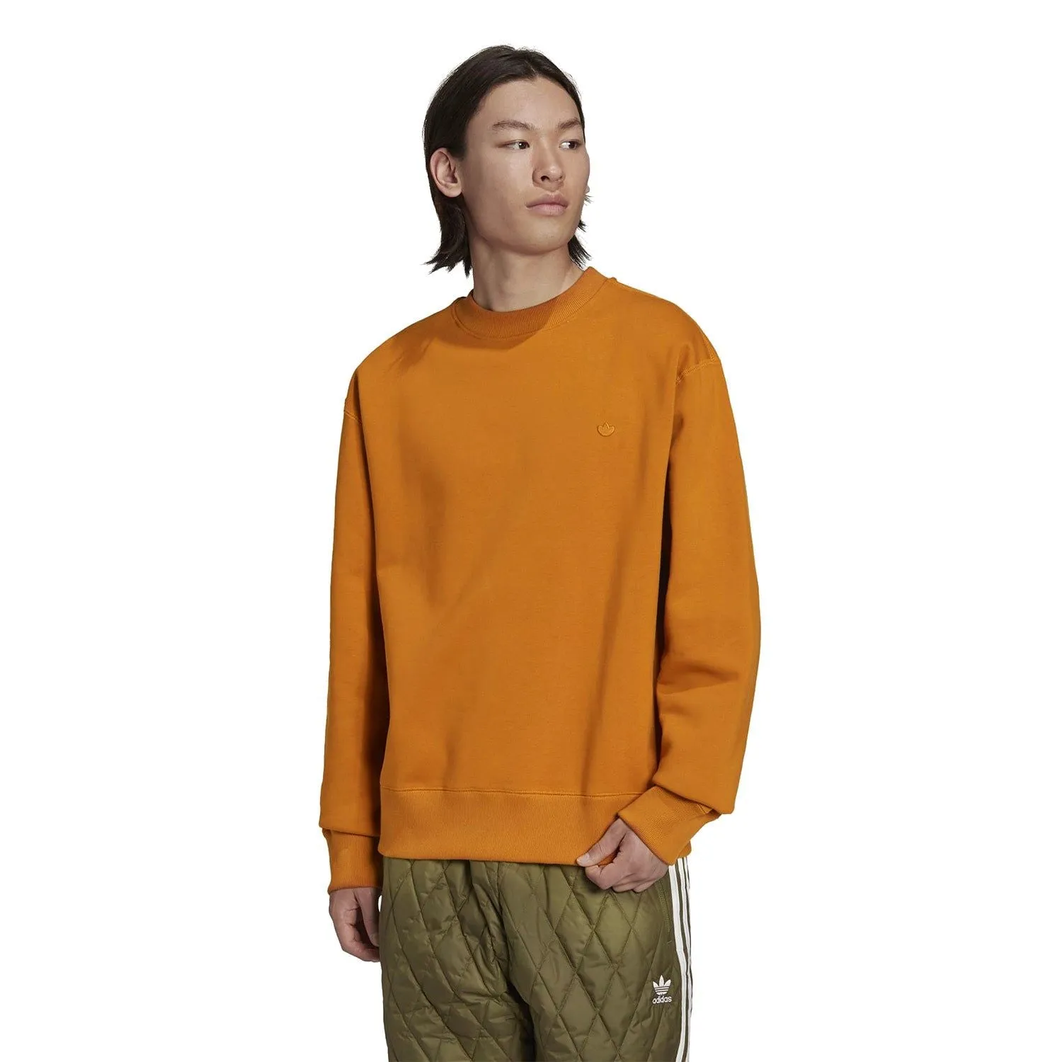 adidas Originals Adicolor Trefoil Crewneck Sweatshirt - Orange