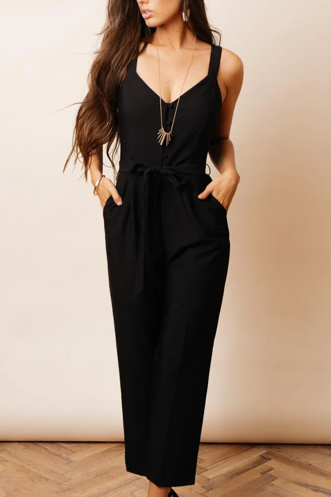 Adrian Button Front Jumpsuit