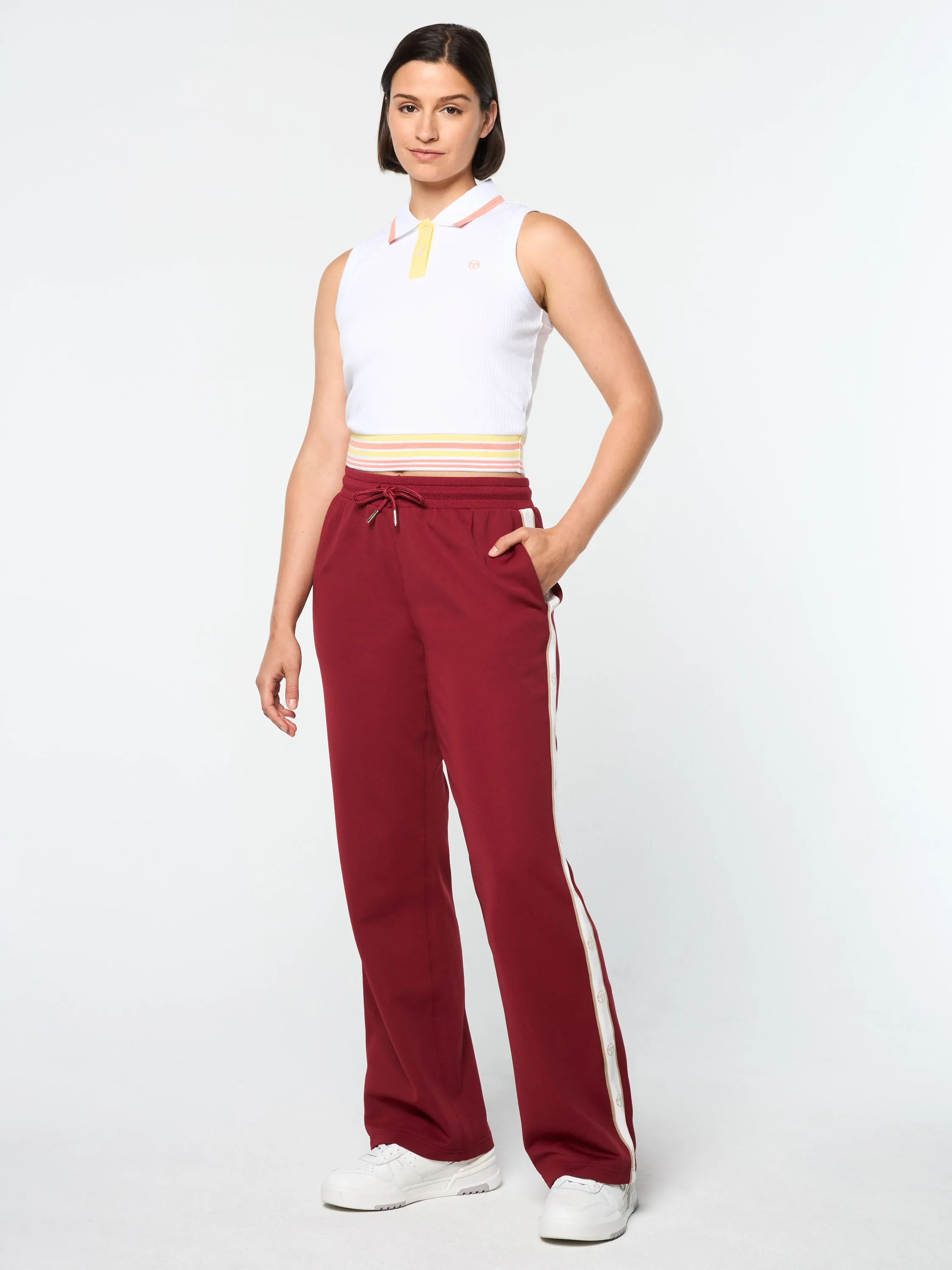 Ardea Straight Leg Track Pant- Sun Dried Tomato