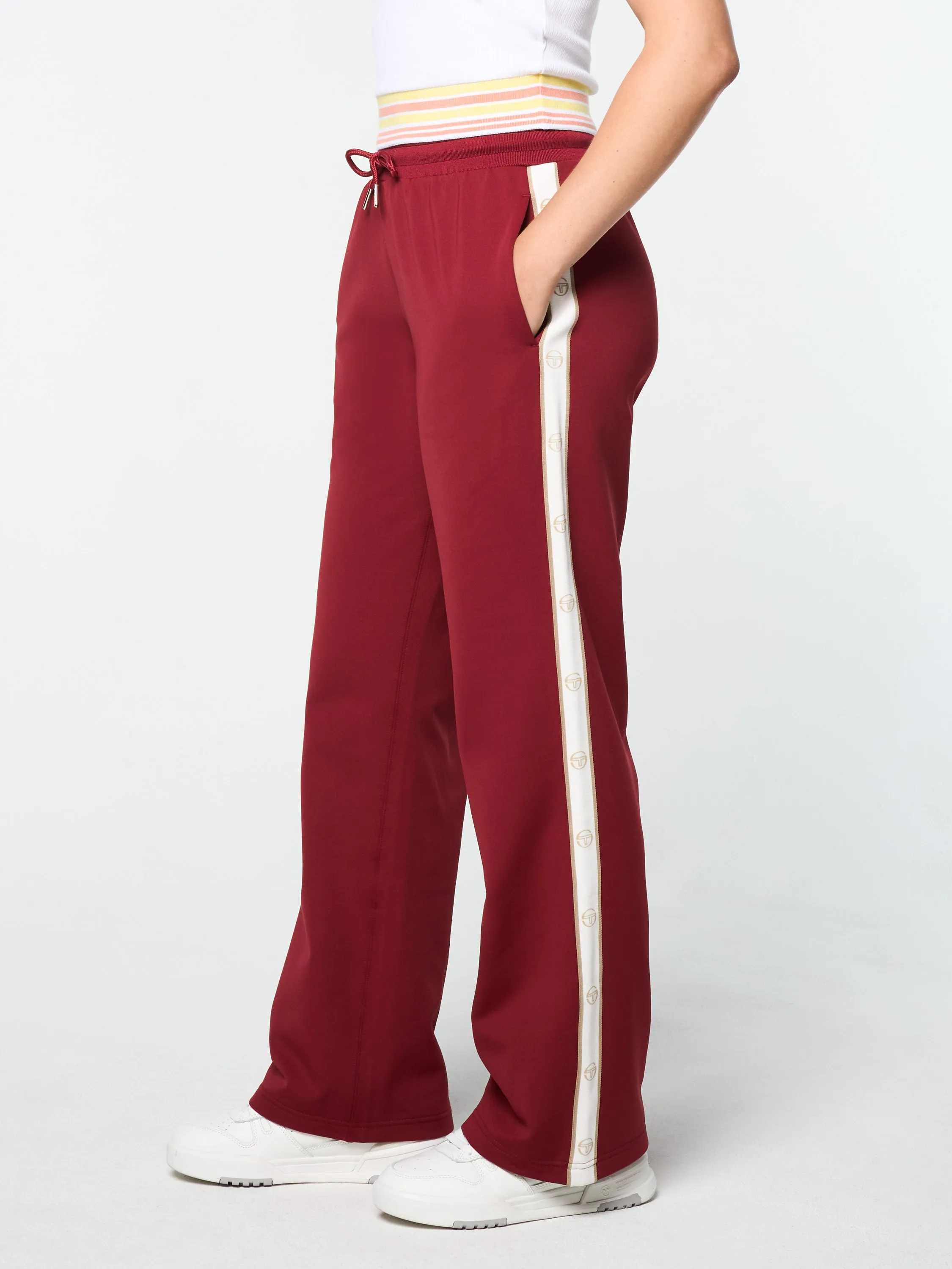 Ardea Straight Leg Track Pant- Sun Dried Tomato