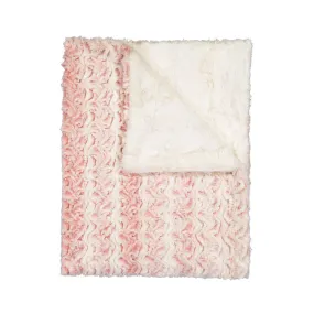 Baby Pearl Mauve/Natural Solid Fur Blanket