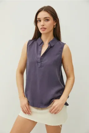 Be Cool Tencel Sleeveless Shirt