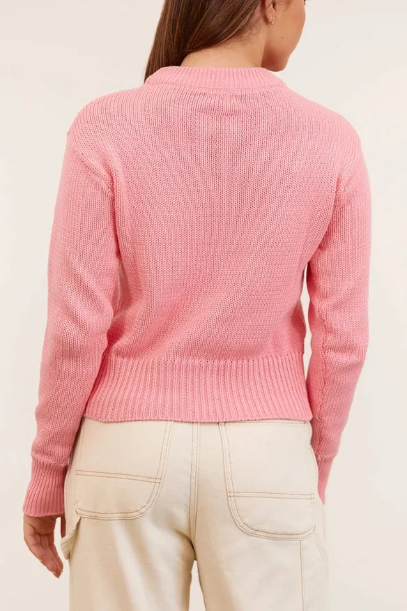 Billie Knit Jumper - Pink