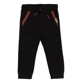 Black Knit Baby/Toddler Sweat Pants-Nano