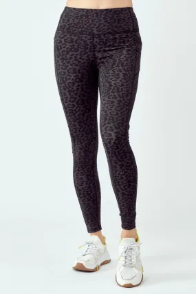 Black Leopard Active Leggings