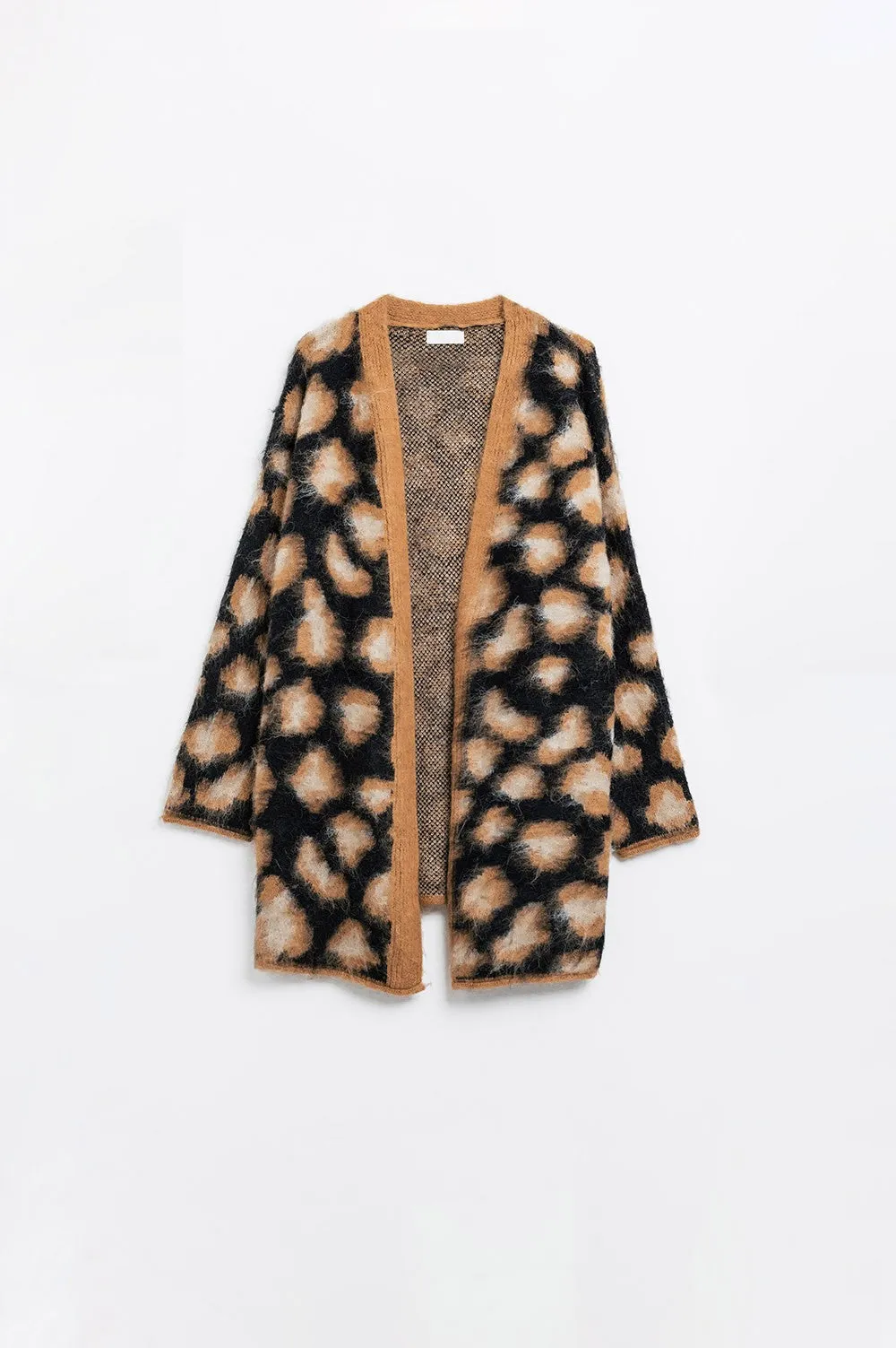 Black Leopard Cardigan