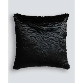 Black Tiger Cushion (Faux Fur)