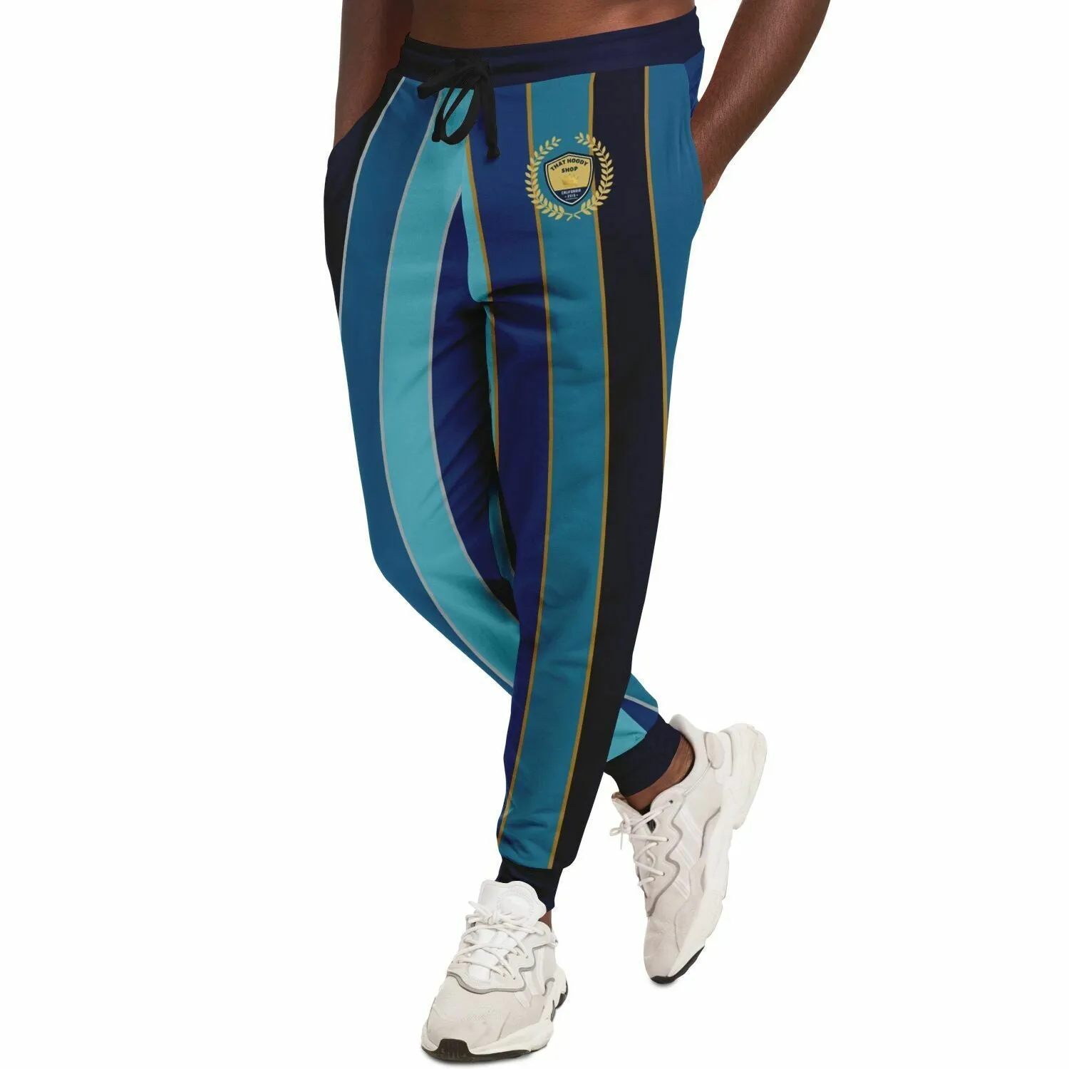 Blue Mood Rugby Stripe Eco-Poly Unisex Joggers