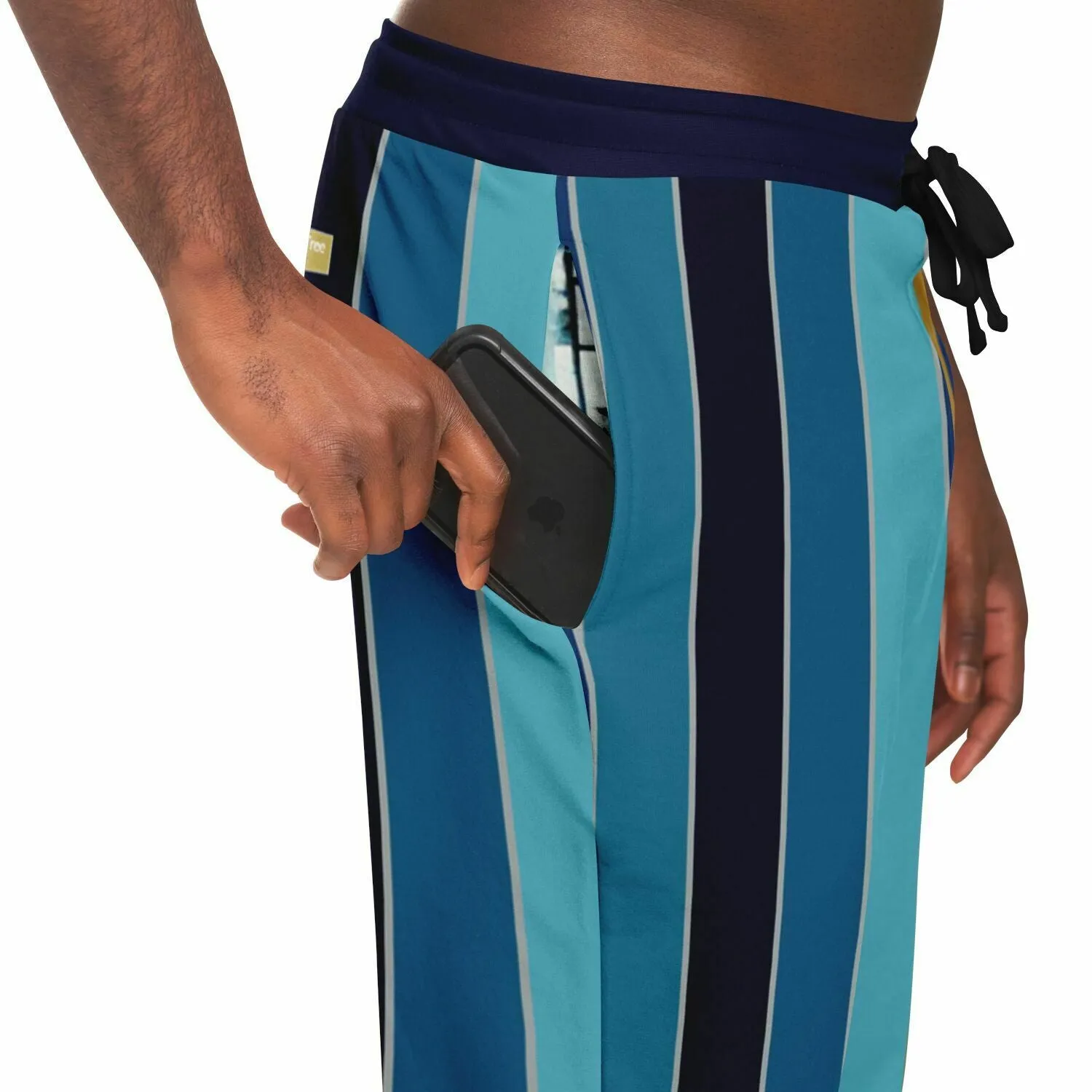 Blue Mood Rugby Stripe Eco-Poly Unisex Joggers