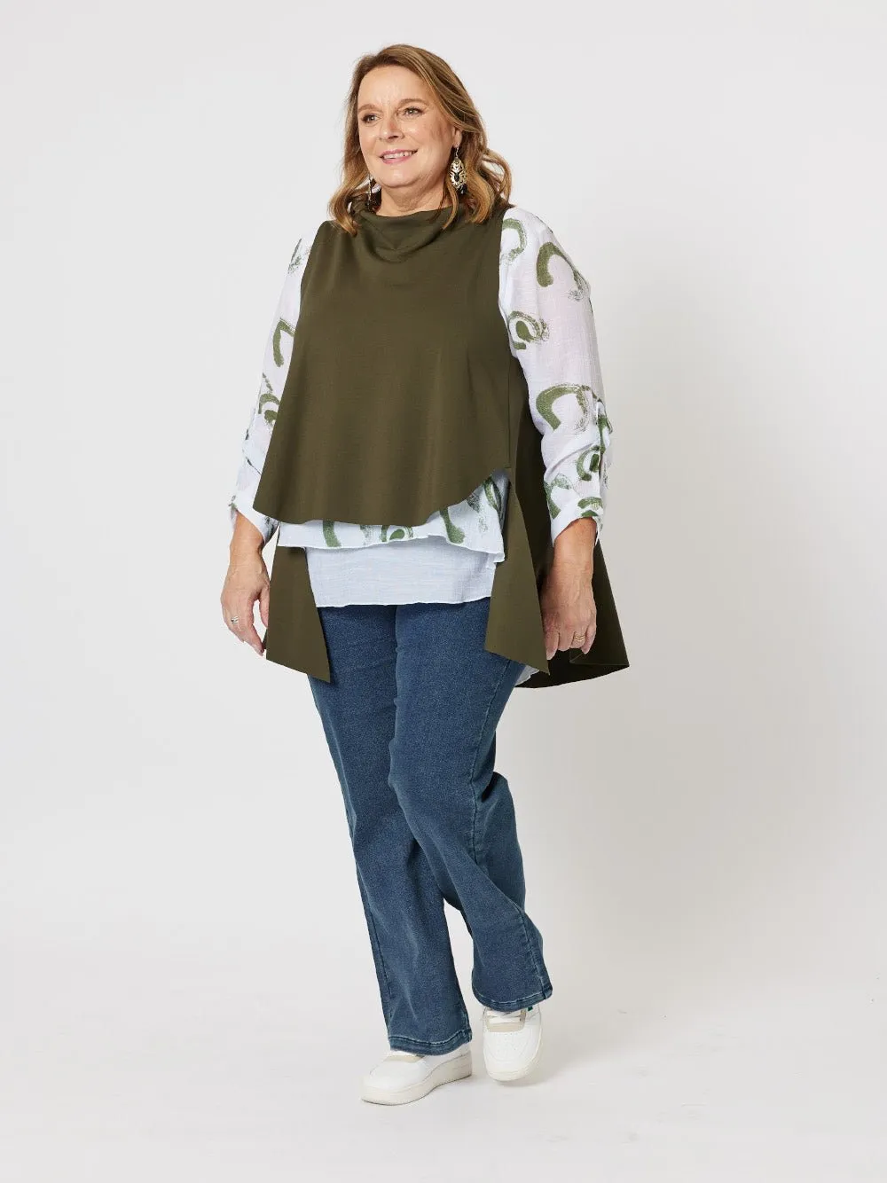 Cameron Layer Top - Khaki