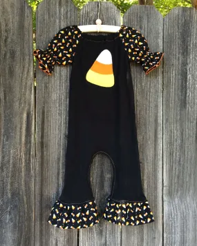 Candy Corn Romper Outfit