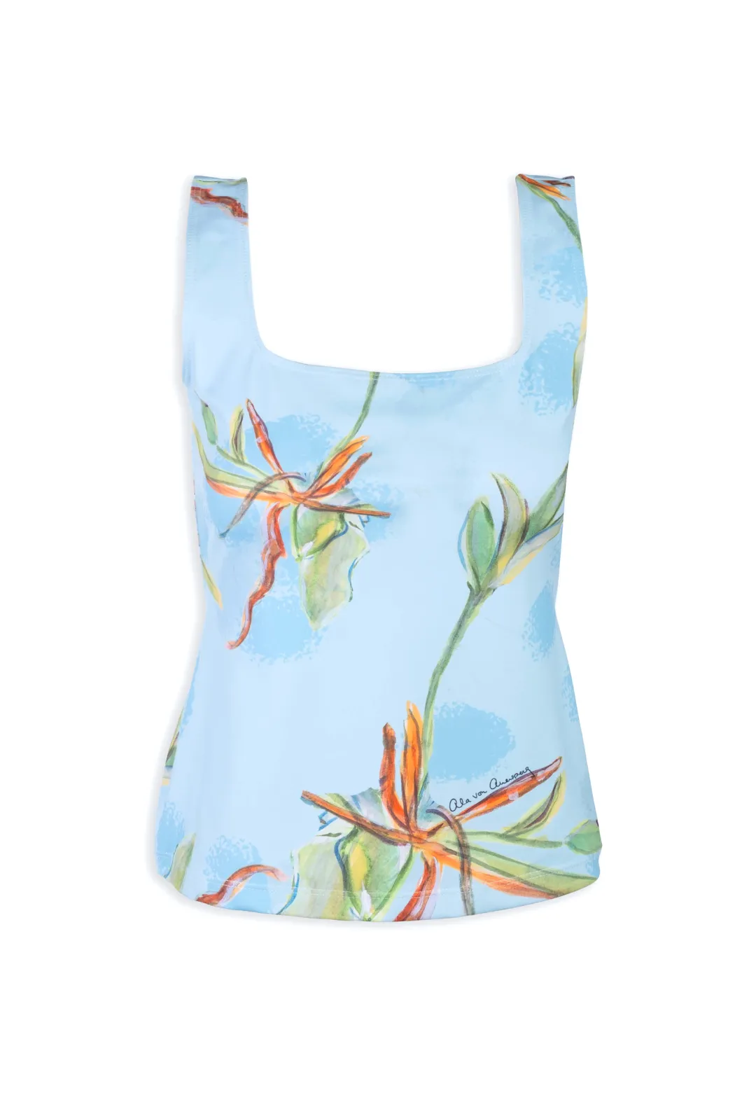 Caterina Stretch Knit Tank Top in Bamboo Brush