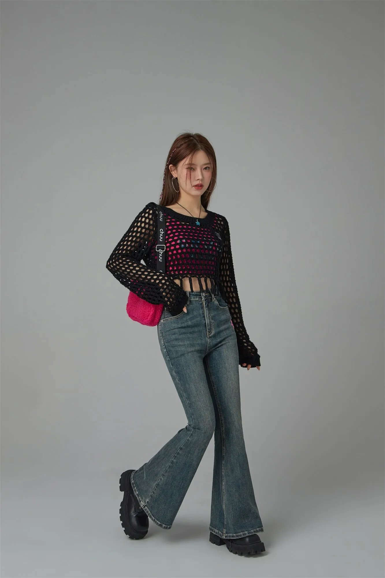 Charismatic Persona Cropped Knit Top