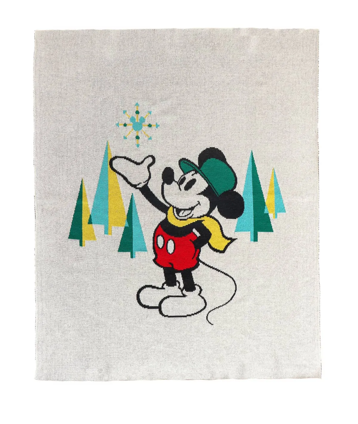 Christmas Mickey Mouse Disney Cotton Knitted AC Blanket For Baby / Infant / New Born For Use In All Seasons (0-18 Months)