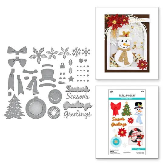 Christmas Wreath Add-Ons Etched Dies from the Beautiful Wreaths Collection by Suzanne Hue