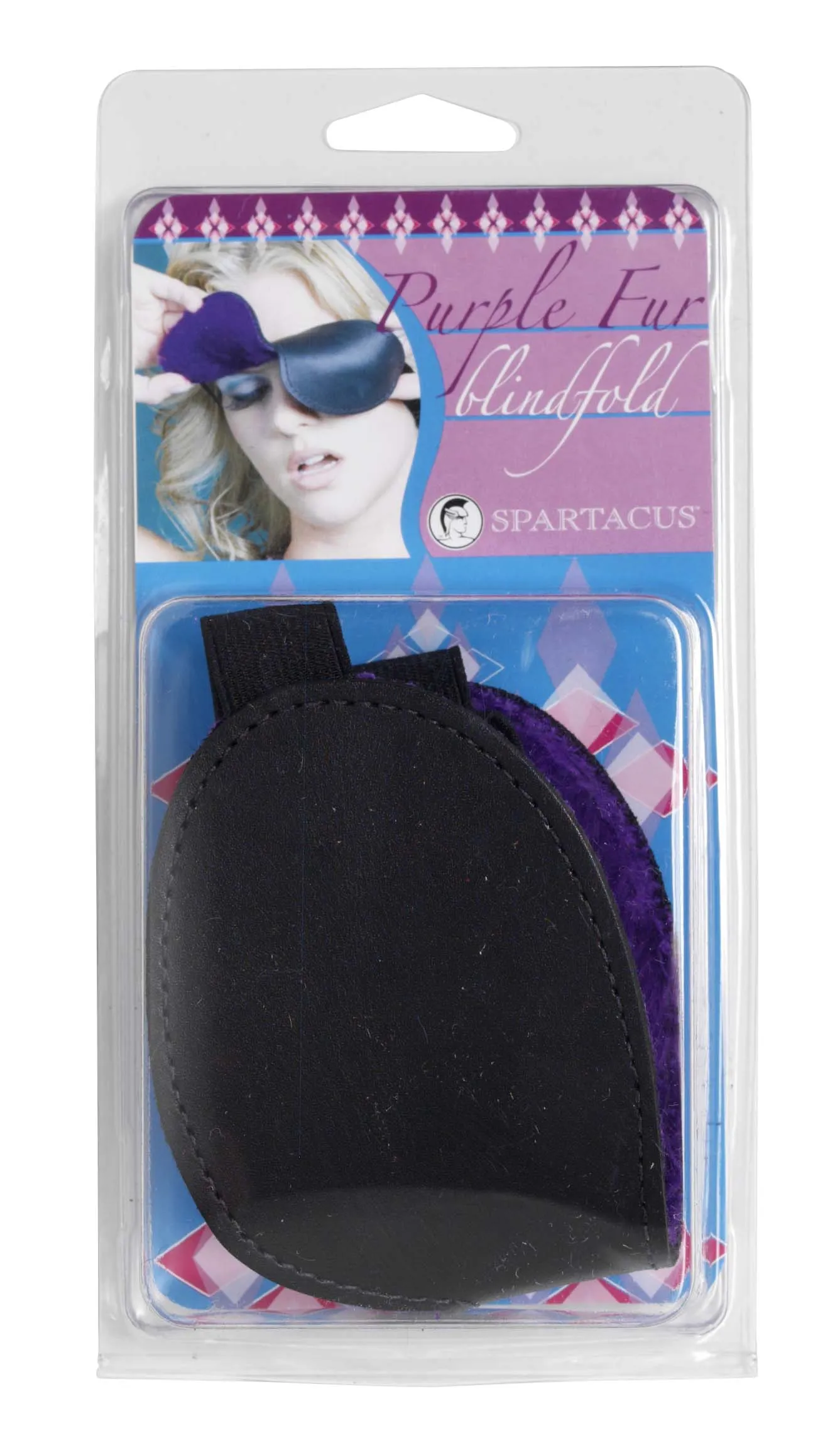 CLASSIC BLINDFOLD W/ PURPLE FUR