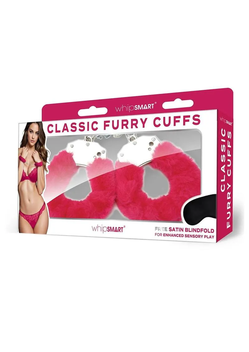 Classic Furry Cuffs with Free Blindfold