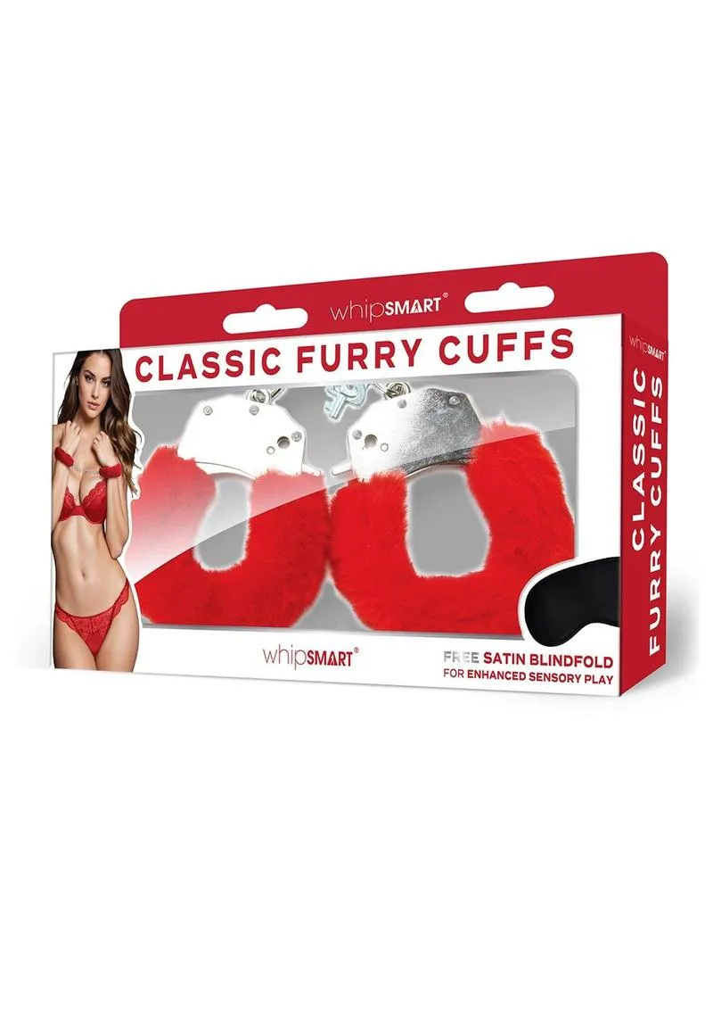 Classic Furry Cuffs with Free Blindfold