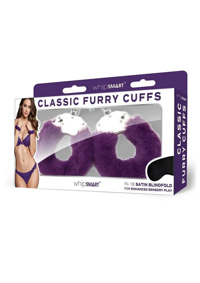 Classic Furry Cuffs with Free Blindfold