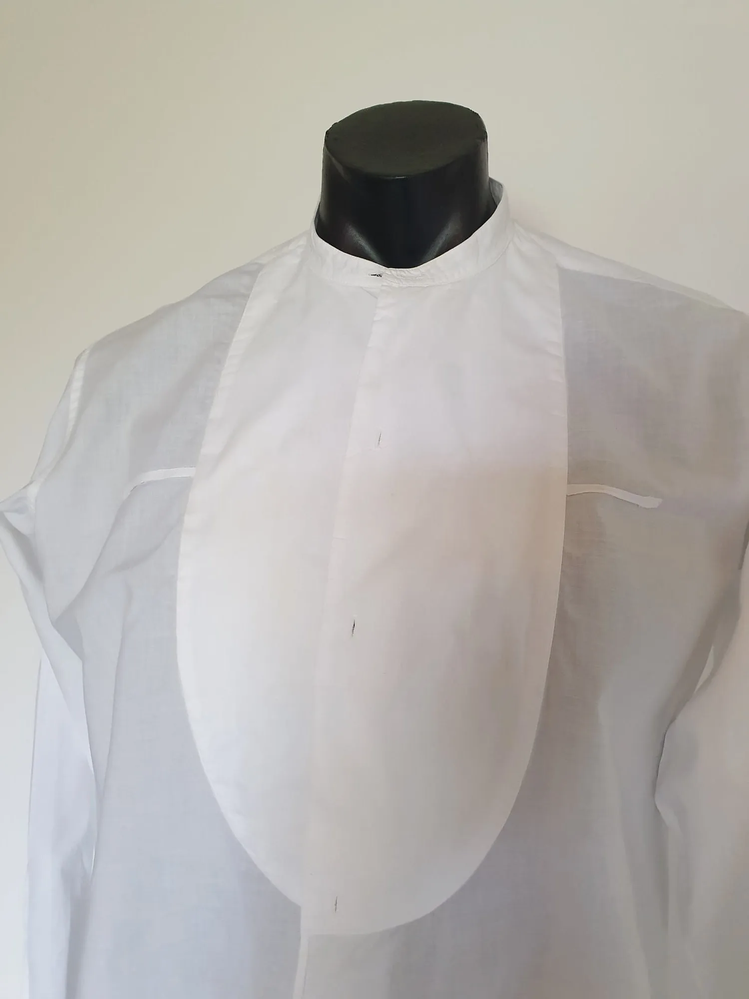 Collarless Formal or Dress Shirt by Welmar - Neck 38 cm