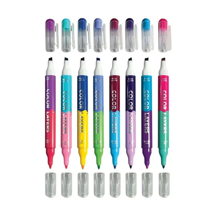 Color Layers Double Ended Layering Markers