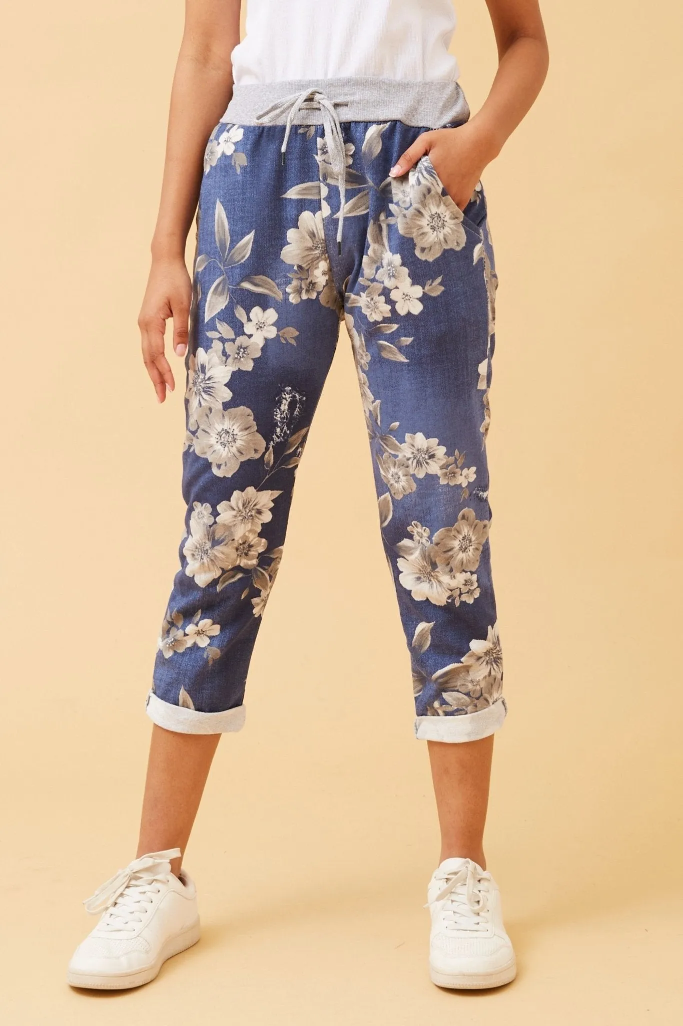 CORNELIA COTTON JOGGERS CLEMATIS DENIM