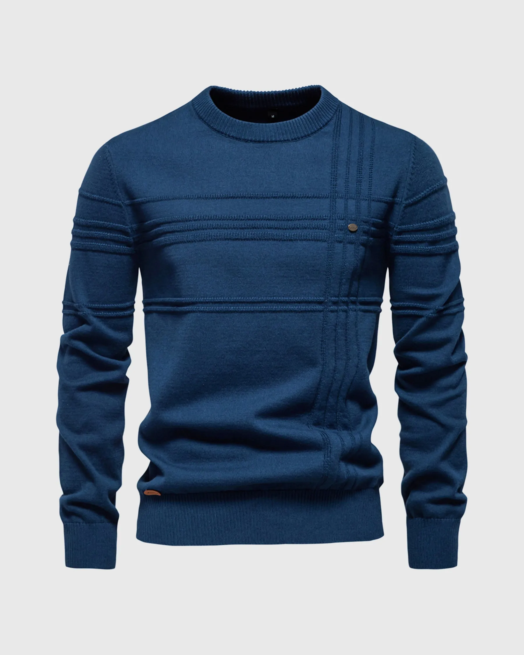 Crosshatch Crew Neck Sweater