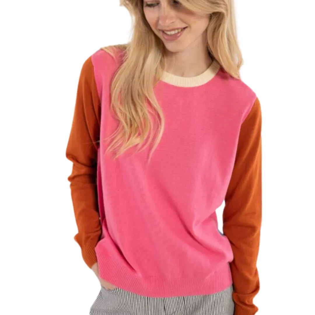 Daneblocks Cotton Knit Sweater - WAS $129.95