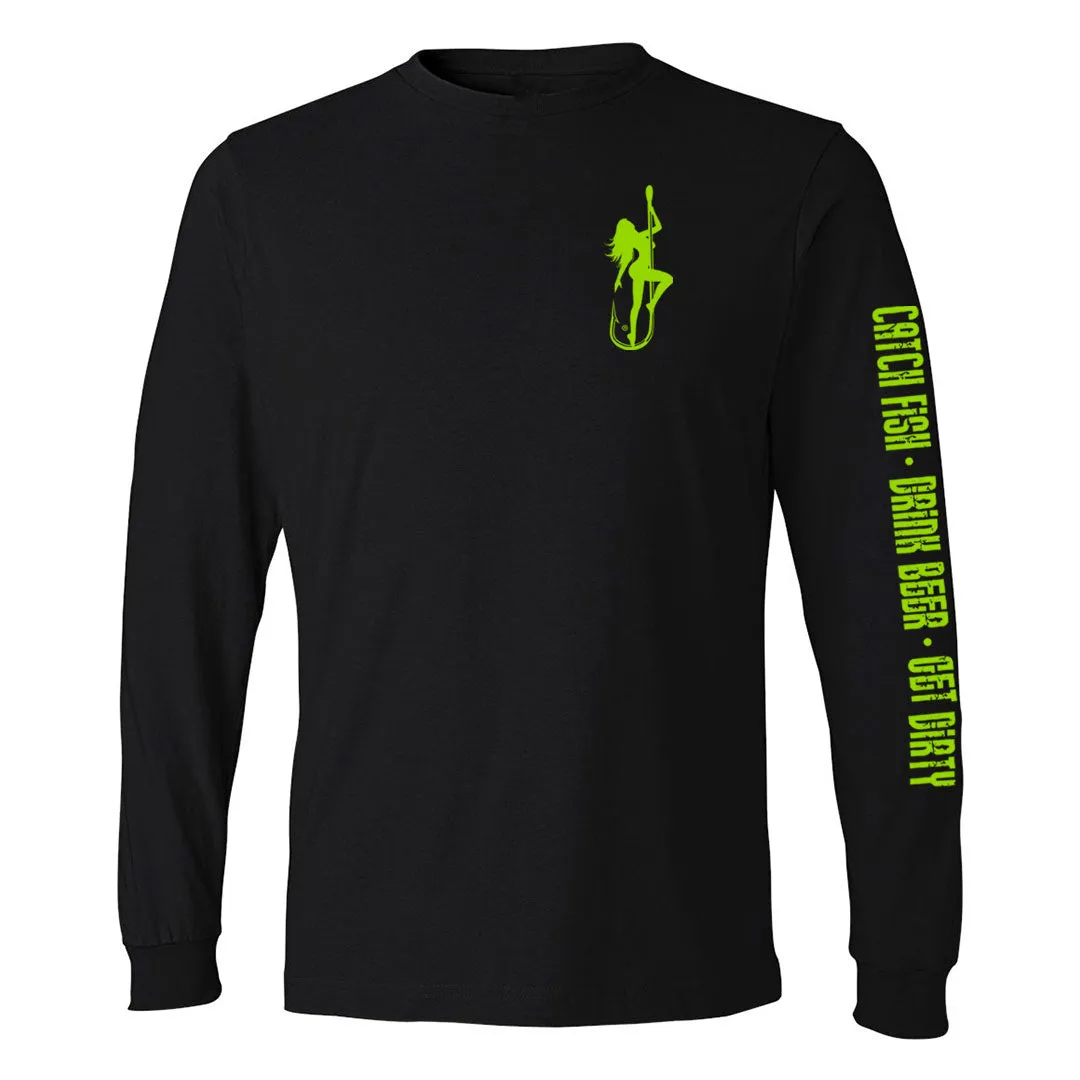 Dirty Hooker Classic Green Lightweight Long Sleeve T-Shirt