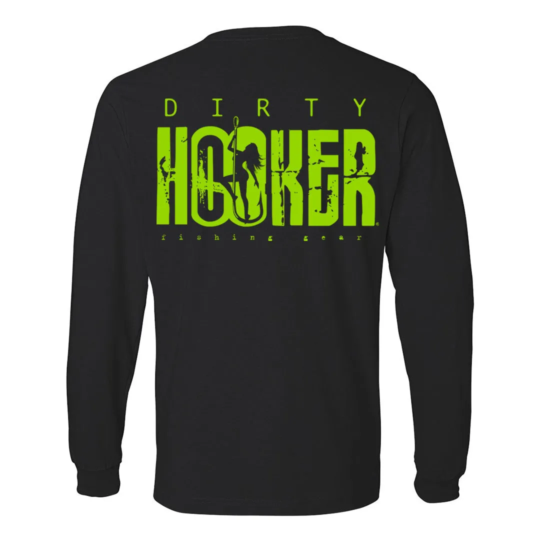 Dirty Hooker Classic Green Lightweight Long Sleeve T-Shirt