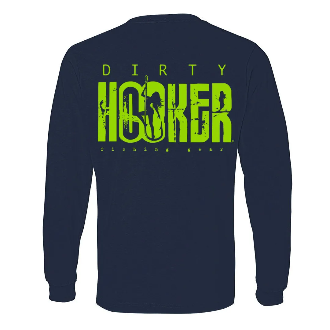 Dirty Hooker Classic Green Lightweight Long Sleeve T-Shirt