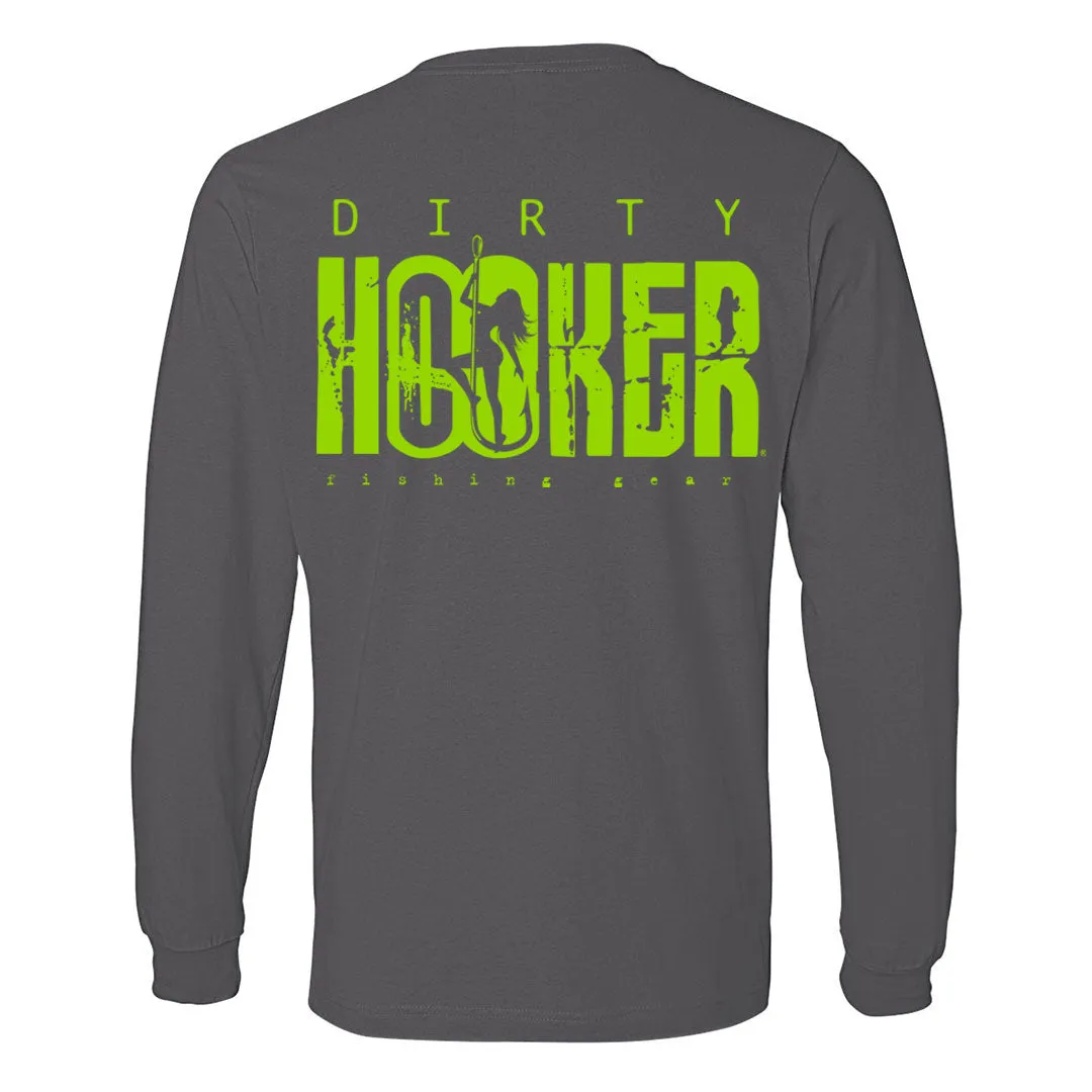 Dirty Hooker Classic Green Lightweight Long Sleeve T-Shirt