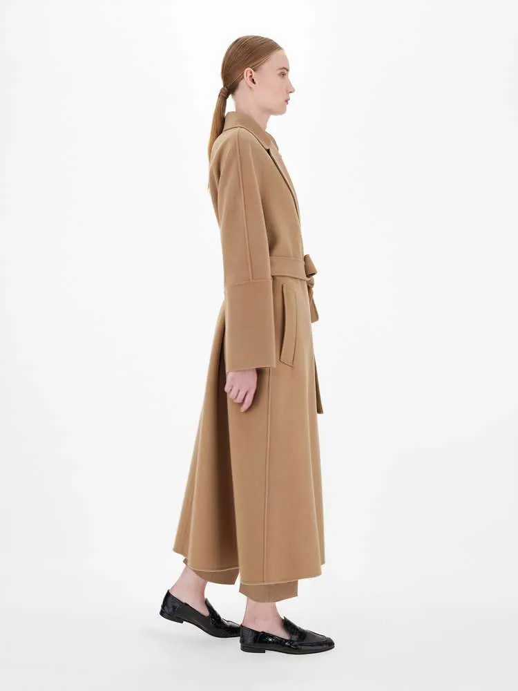 Elisa Wool Wrap Long Belted