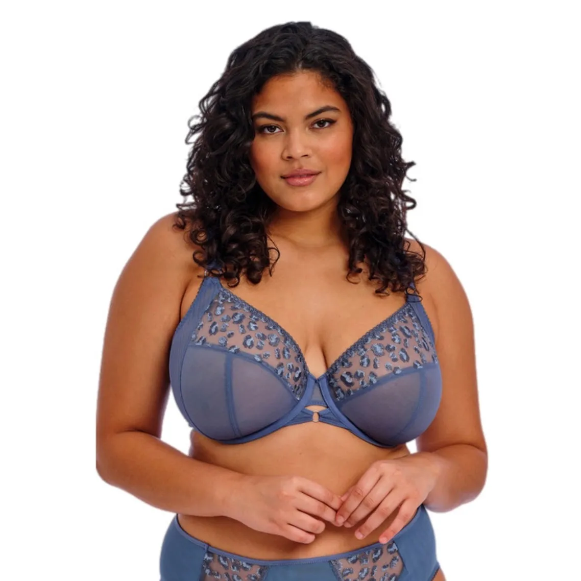 Elomi Namrah Underwired Plunge Bra Stonewash