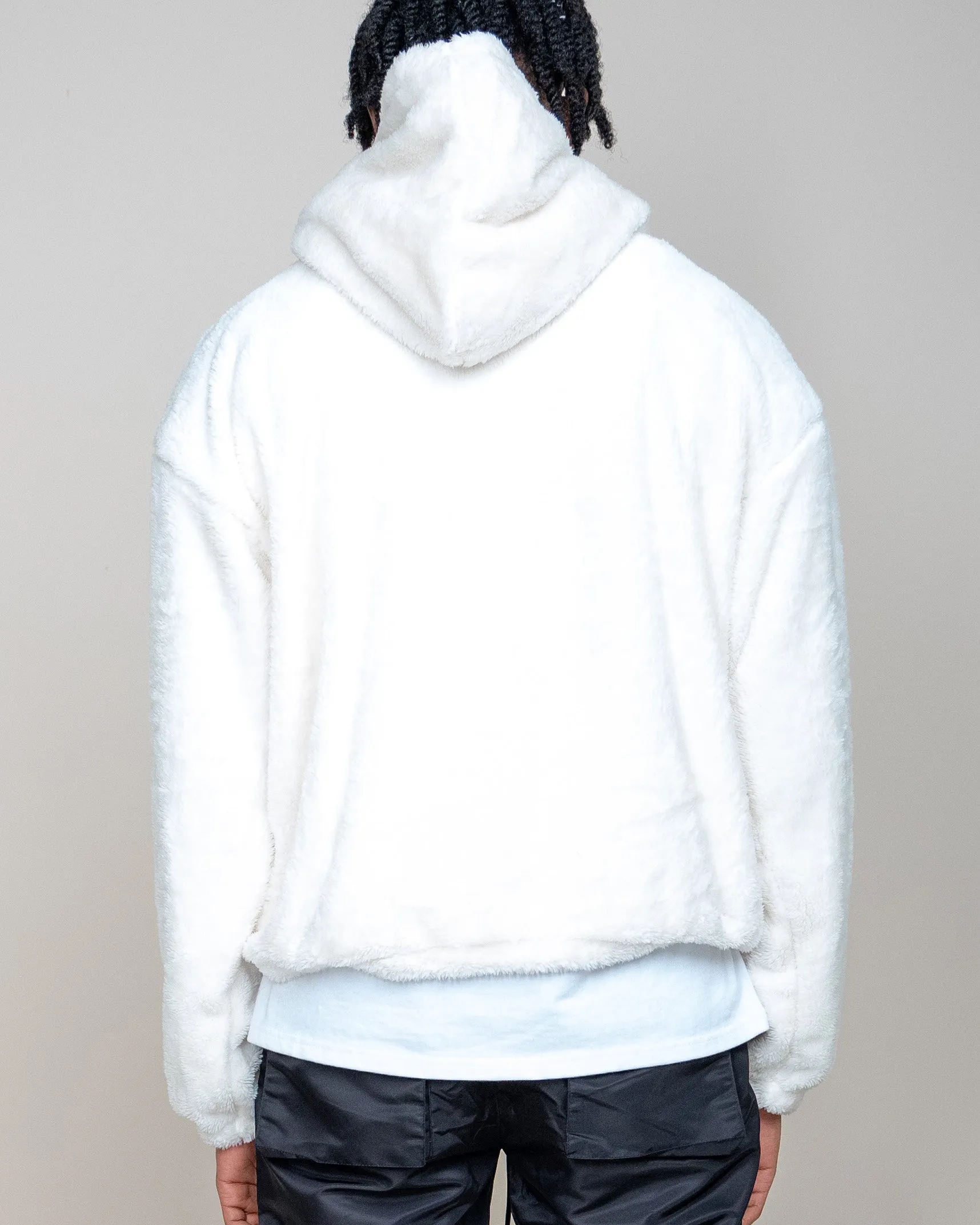 EPTM FUZZY HOODIE-CREAM