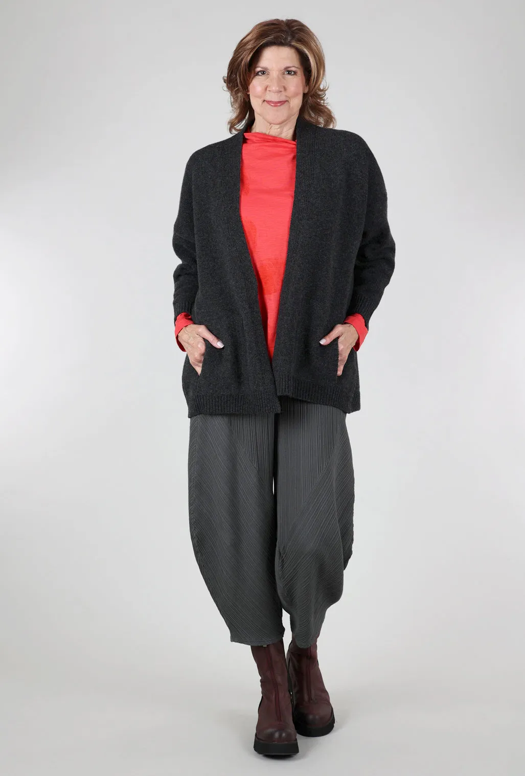 Eve Coat Cardigan, Charcoal