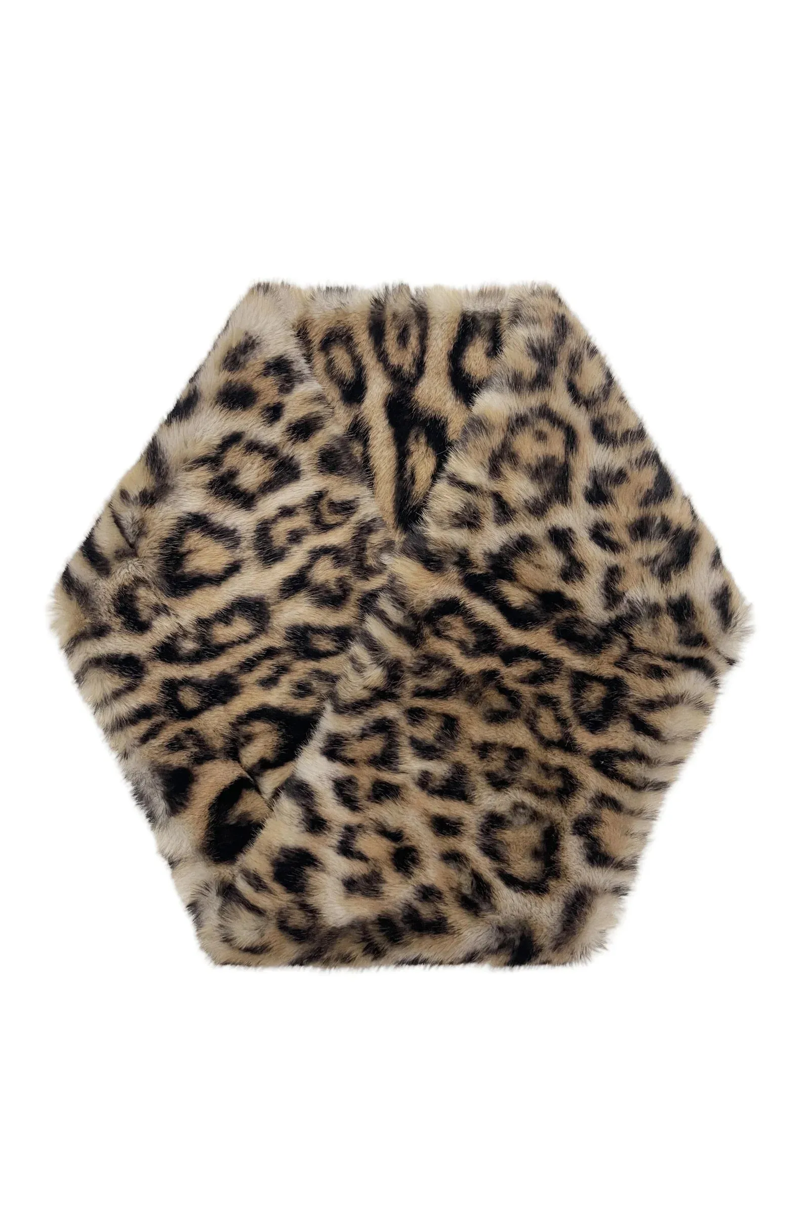 Faux Fur Luxe Leopard Print Snood