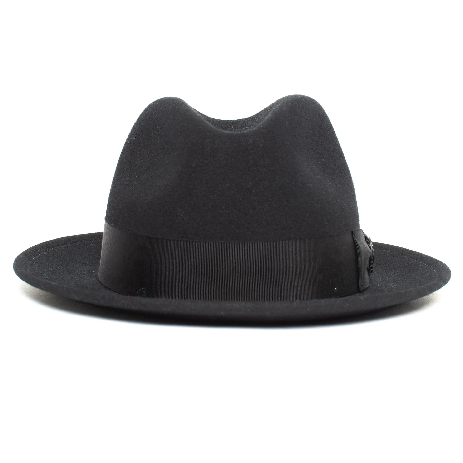 Felt Finery Series Trendy Bow Tie Felt Fedora Hat