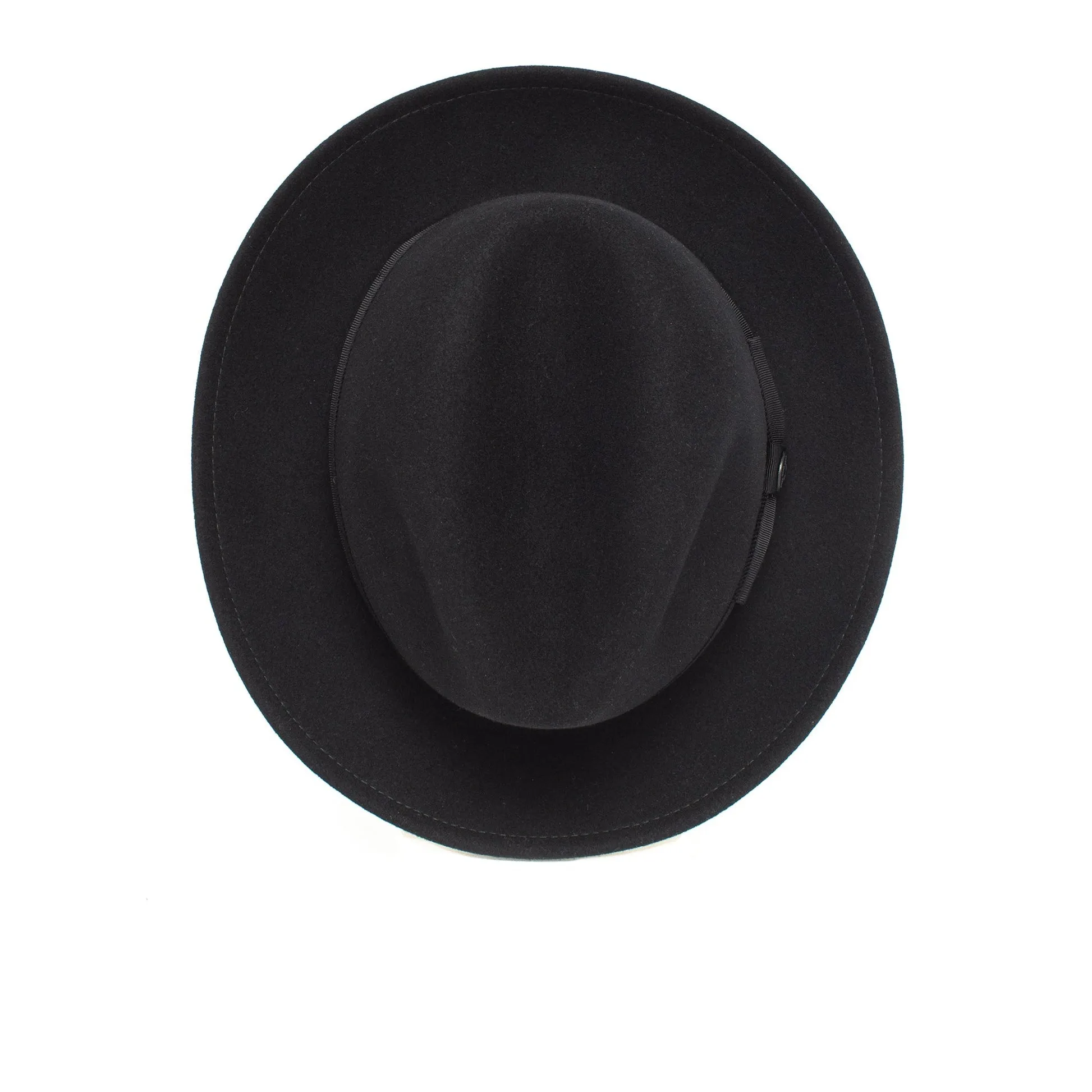 Felt Finery Series Trendy Bow Tie Felt Fedora Hat