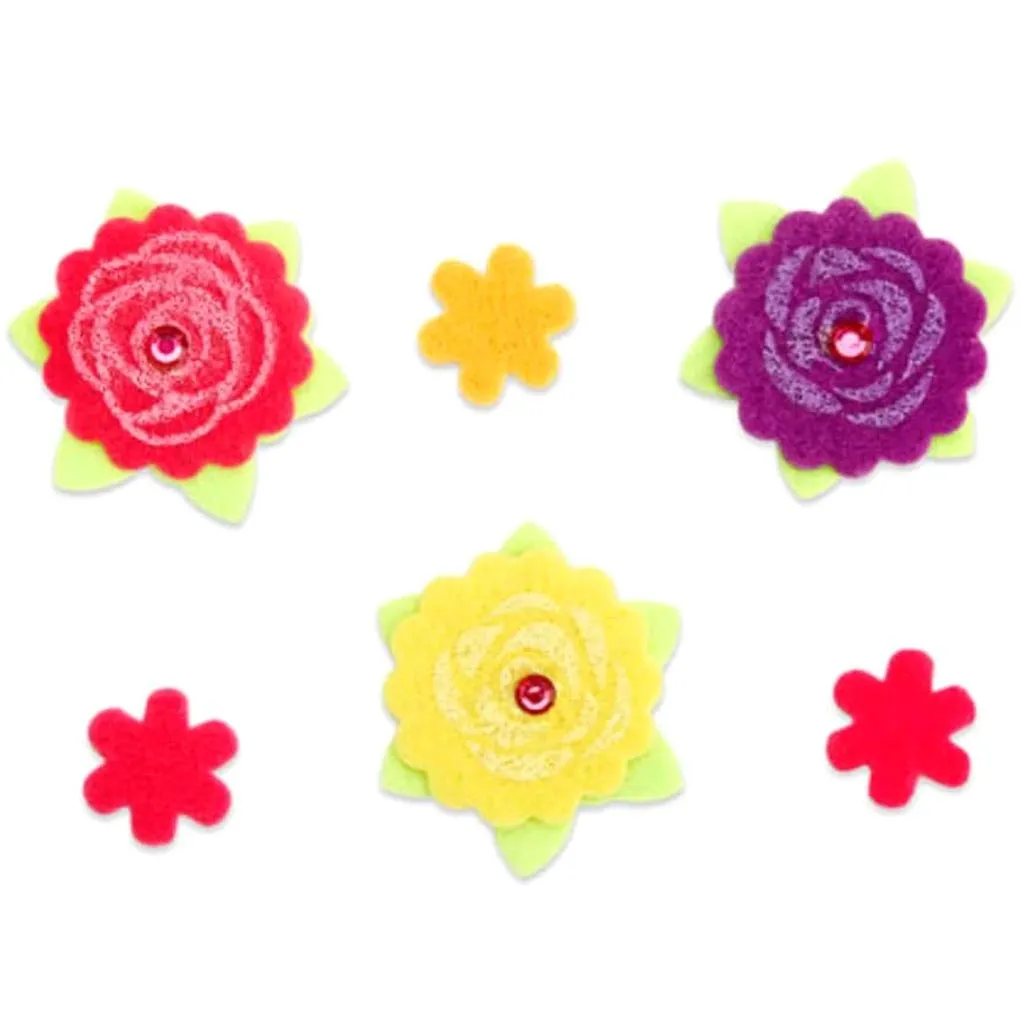 Felties Felt Stickers Layered Flowers