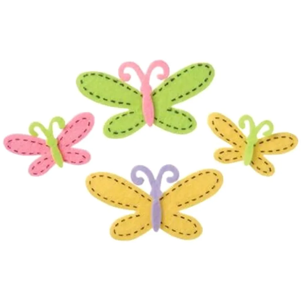 Felties Felt Stickers Stitched Butterflies