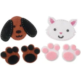 Felties Felt Stickers Stitched Dogs and Cats