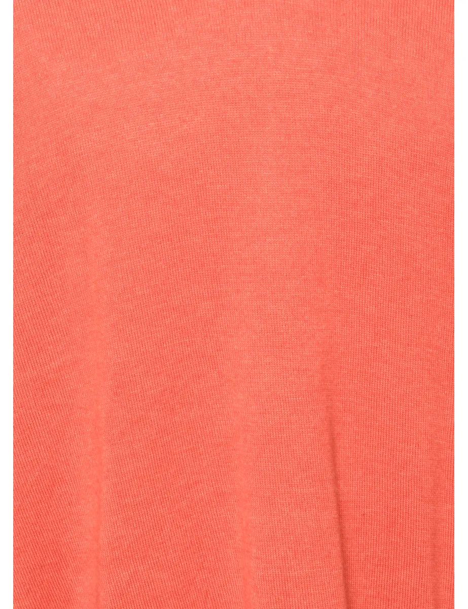 Fine Knit Coral Jumper - M