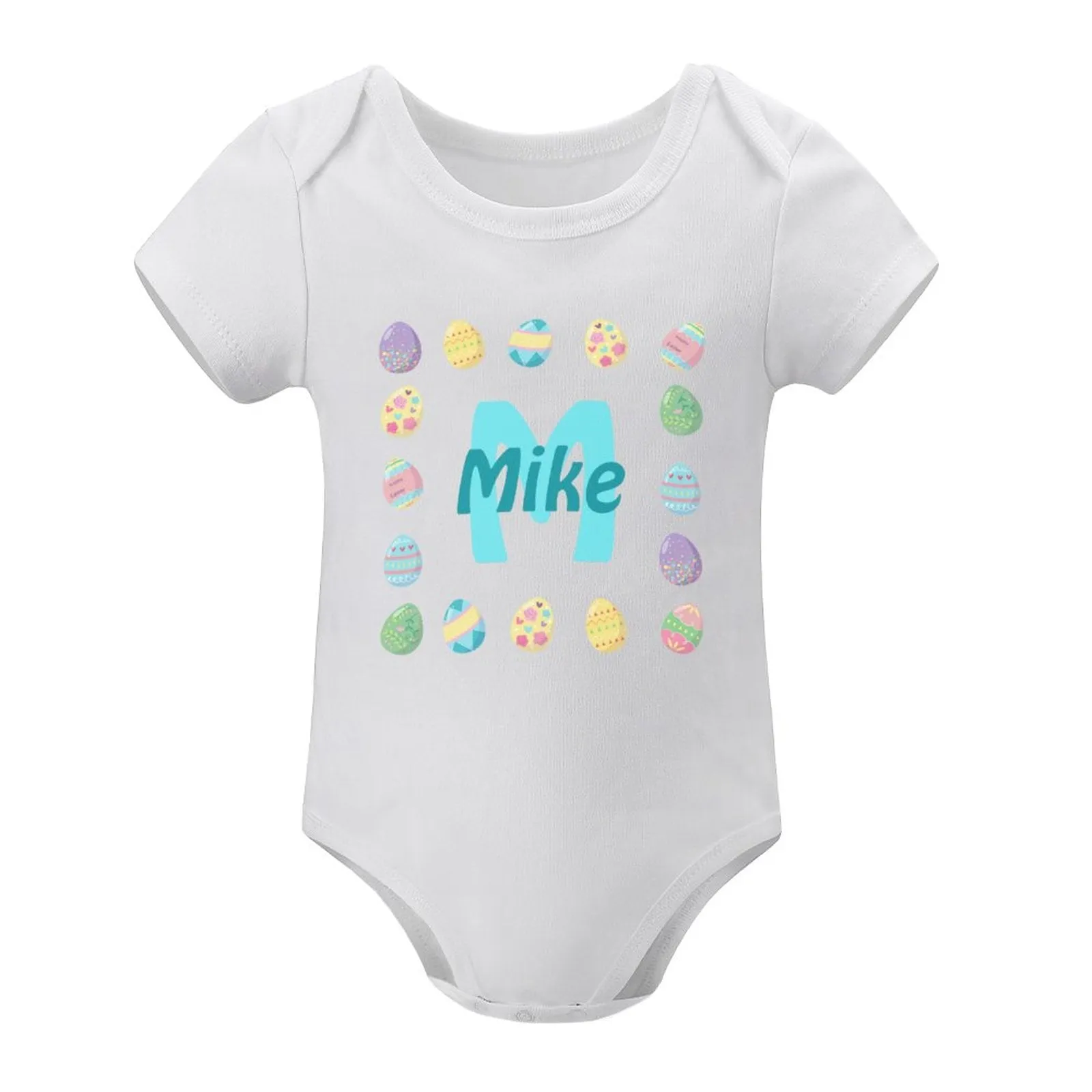 #For 3M-2T Custom Name Childlike Egg Newborn Baby Bodysuit Girls Boys Baby Jumpsuit Personalized Summer Bubble Romper