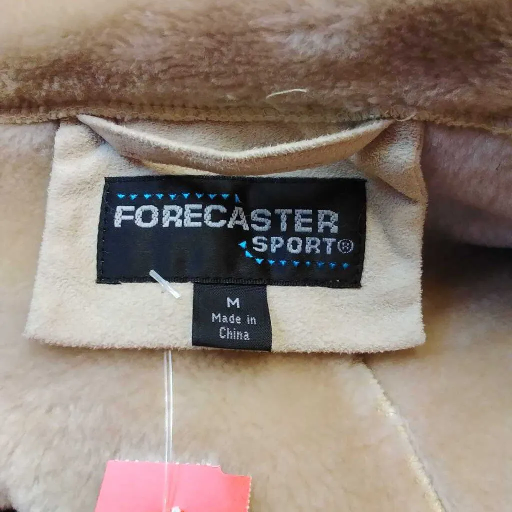 FORECASTER SPORT BEIGE FAUX FUR COAT SIZE MEDIUM TCC