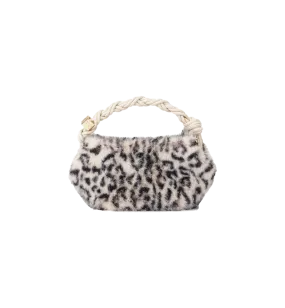 GANNI Leopard Fur Mini Bou Bag