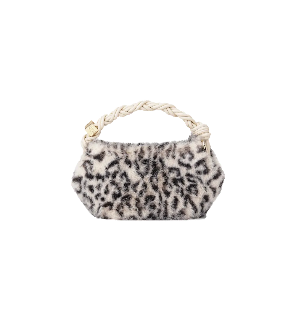 GANNI Leopard Fur Mini Bou Bag