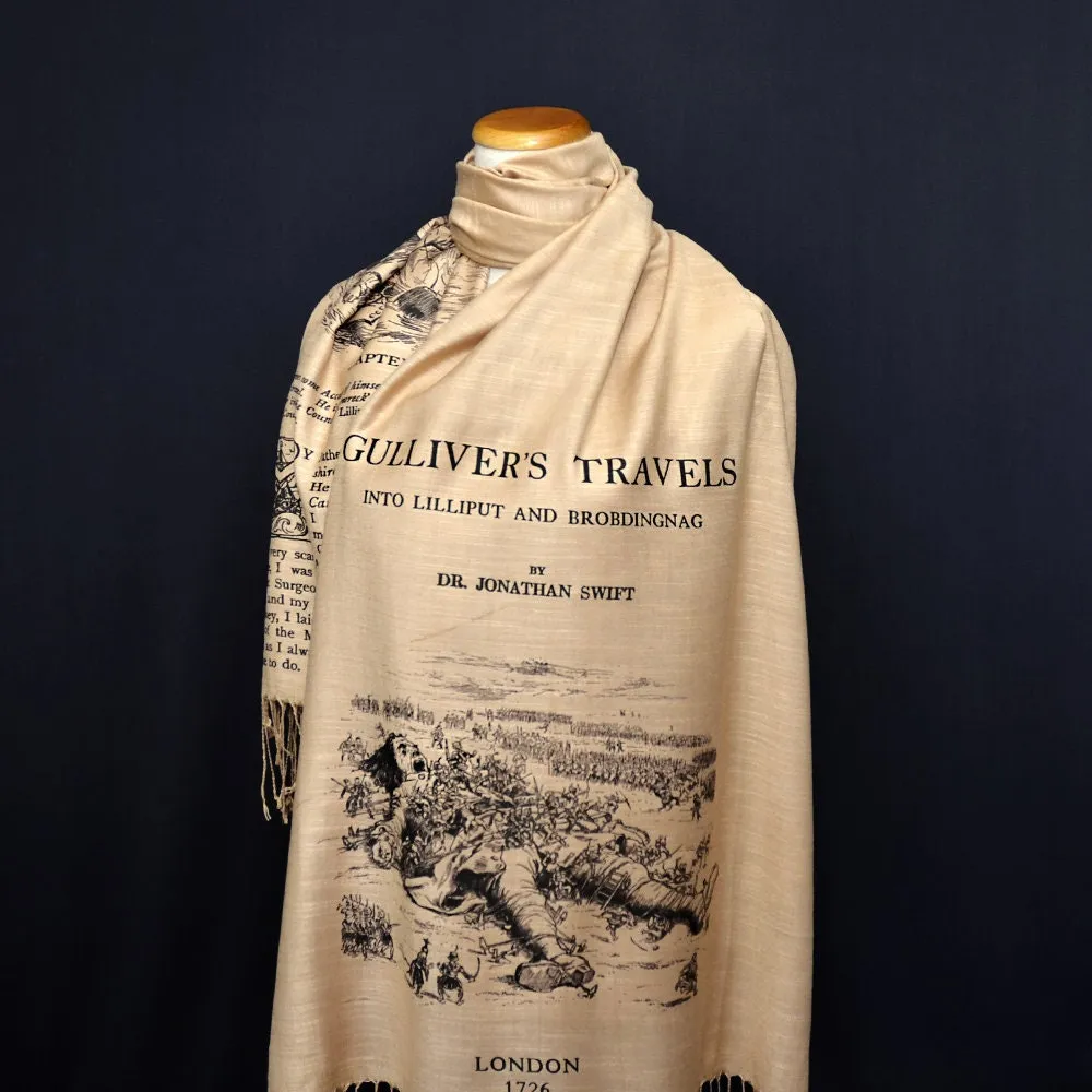 Gulliver's Travels by Jonathan Swift Scarf Shawl Wrap