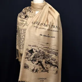 Gulliver's Travels by Jonathan Swift Scarf Shawl Wrap